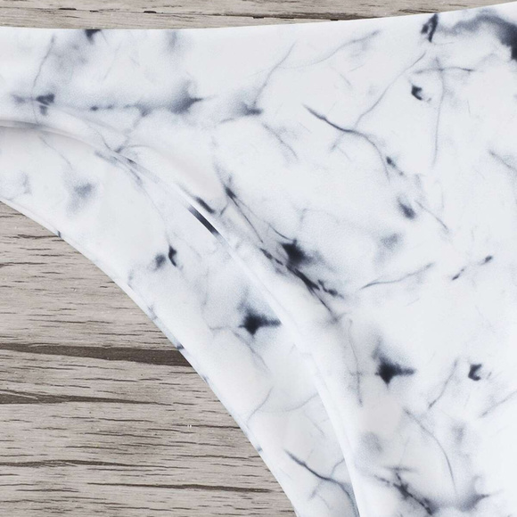 🦋🍃Blue & White Marble Knot Bikini NWT - Picture 5 of 6